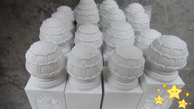 White Onyx Marble Stone Stair Handrail Customized for Villa and House Decorative Baluster