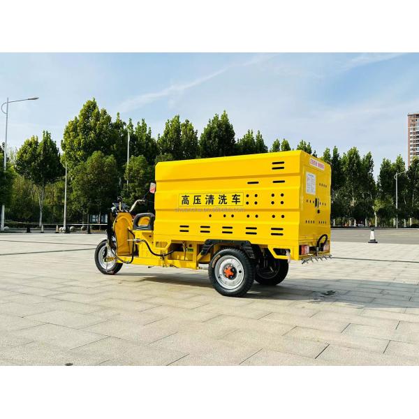 Electric Marble Automatic Road Washing High Pressure Cleaning Truck Water Tricycle Cleaning Car