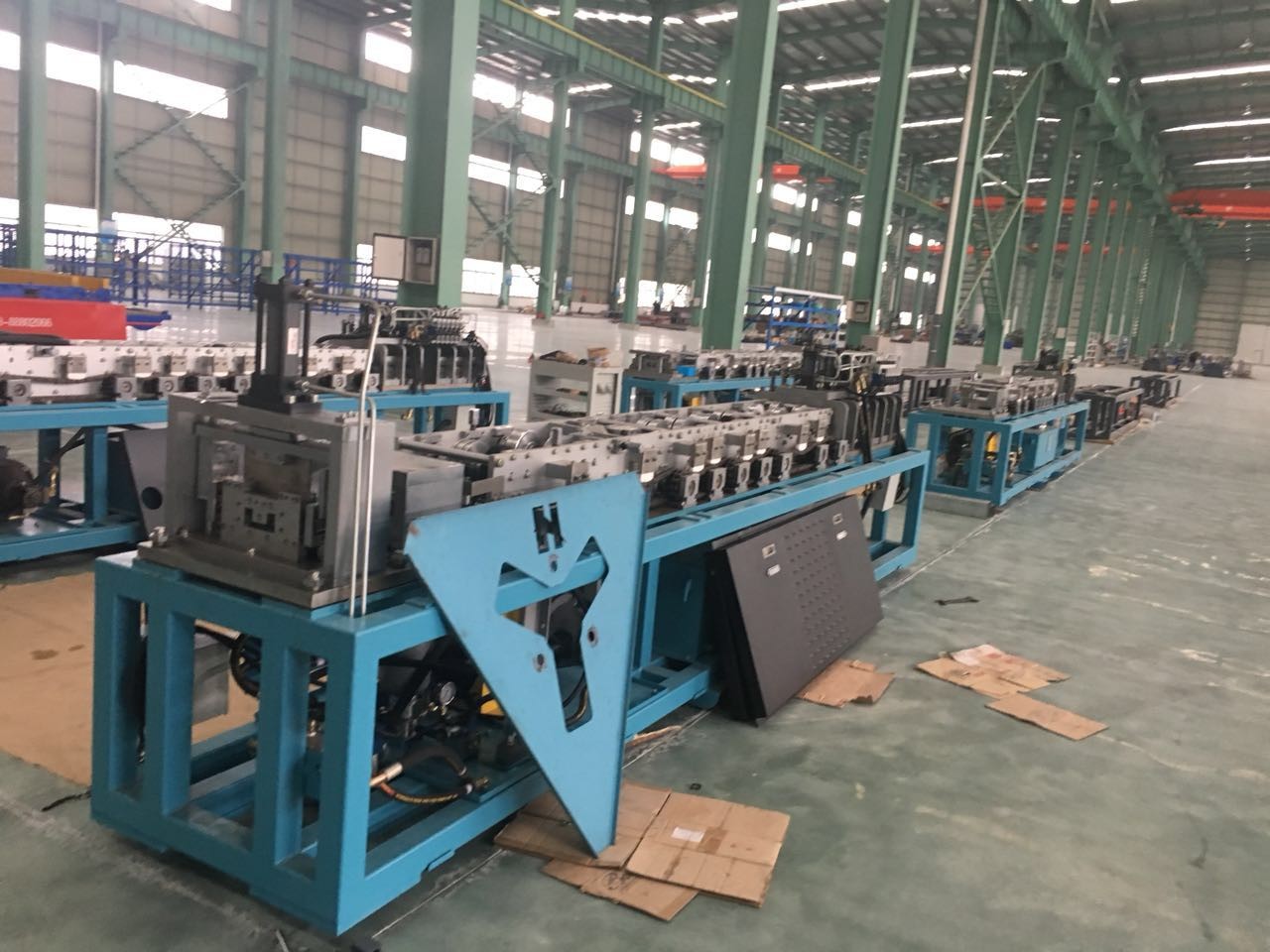 Light Frame Steel House Keel Roll Forming Machine PLC Control