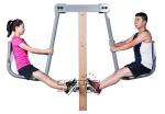 outdoor fitness equipment park wood outdoor leg stretcher