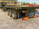 60 Ton Flatbed Semi Truck Container Trailer 40 FT 20 FT 3 Axles