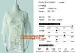 Fashion Cotton Women, Sweet Self-cultivation, Candy Color Back-Hollow Crochet,