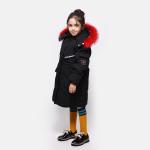 Clothes Shop Design Hooded Fashion Girls Winter Clothing Real Crane Eider Duck
