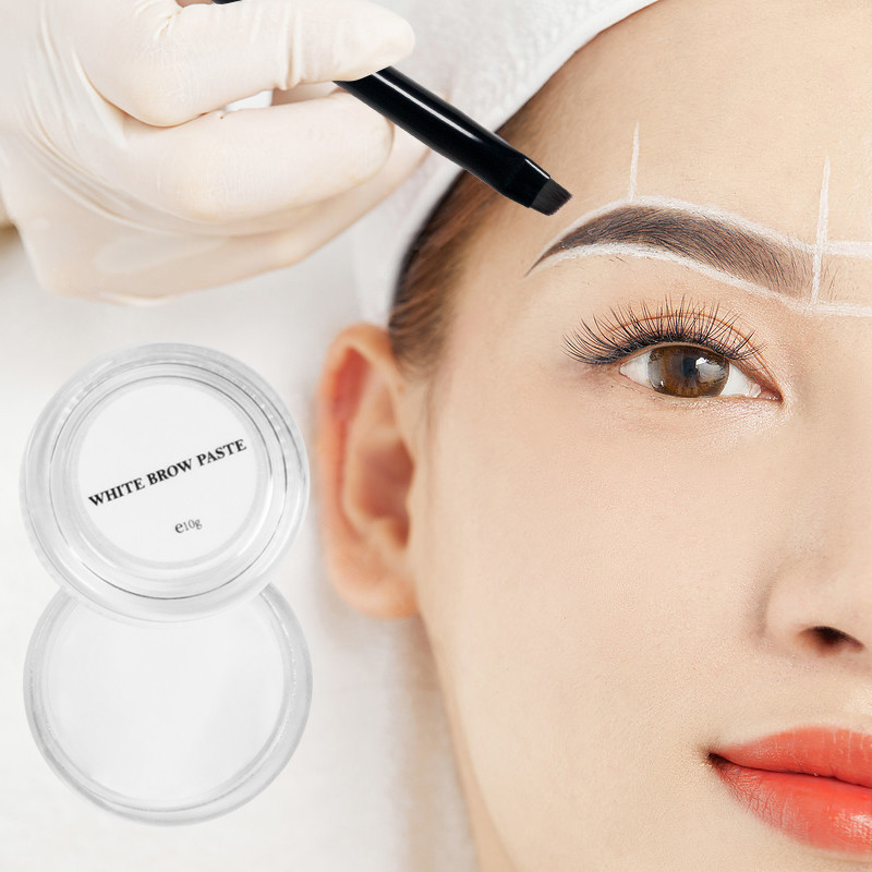 white brow paste