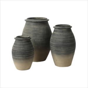 China Cement Scrub Surface GRC Planter Pots For Flower / Green Plant wholesale
