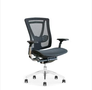 China Black PA66 Fiber Frame Mesh Conference Chair 60MM PU Castor wholesale