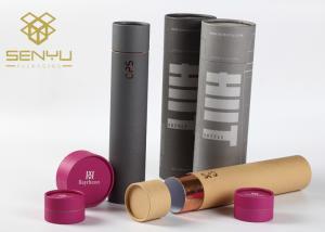 China T Shirt Packaging Tubes Cardboard Roll Pack Hot Foil Stamping Finishing wholesale