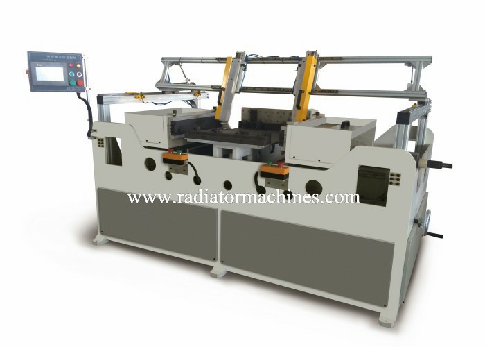 Long Working Life 5 Row Radiator Core Builder Machine With Tube Distribution