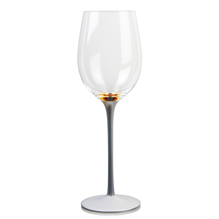 6pcs Festive Glass Christmas Champagne Flute Electronic Color Spray Wine Glass Set
