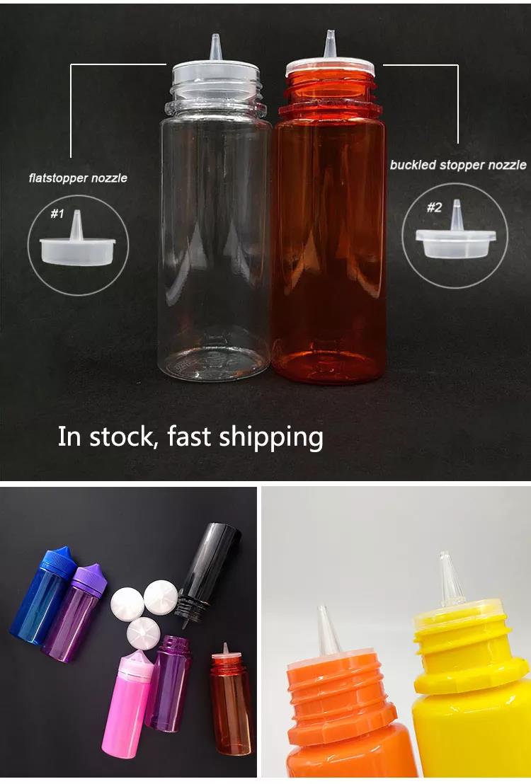 Pet Plastic 30ml E Cig Liquid Bottle With Child Tamper Proof Lid