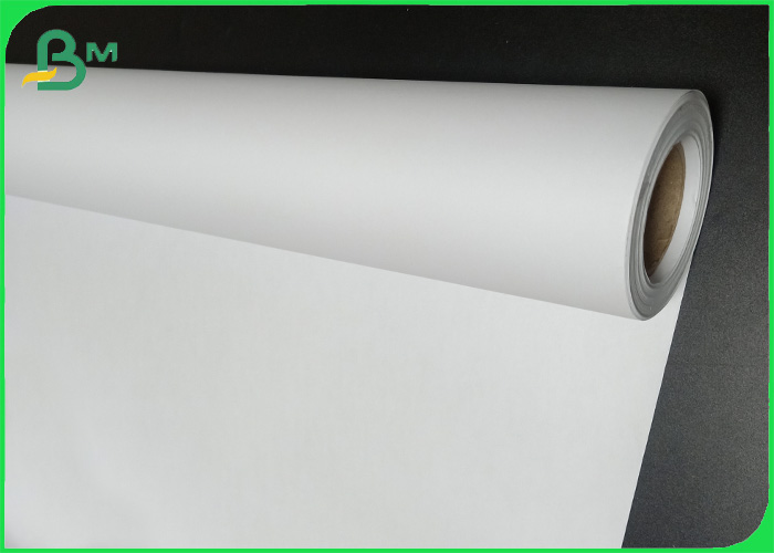 36 " High Whiteness Smooth Plotter Paper Roll For Garment CAD Plotter