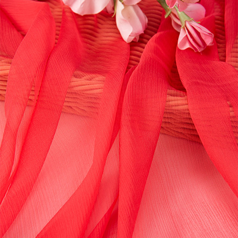 5mm 21gsm Solid Color Crepon Silk Crepe Fabric Pure Silk Dress Material