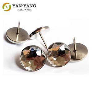 China Sofa Crystal Round Diamond Acrylic Upholstery Buttons for furniture wholesale