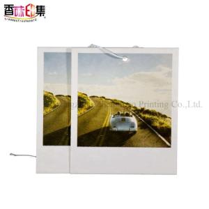 China Customized Logo Scented Hanging Paper Air Freshener For Car wholesale