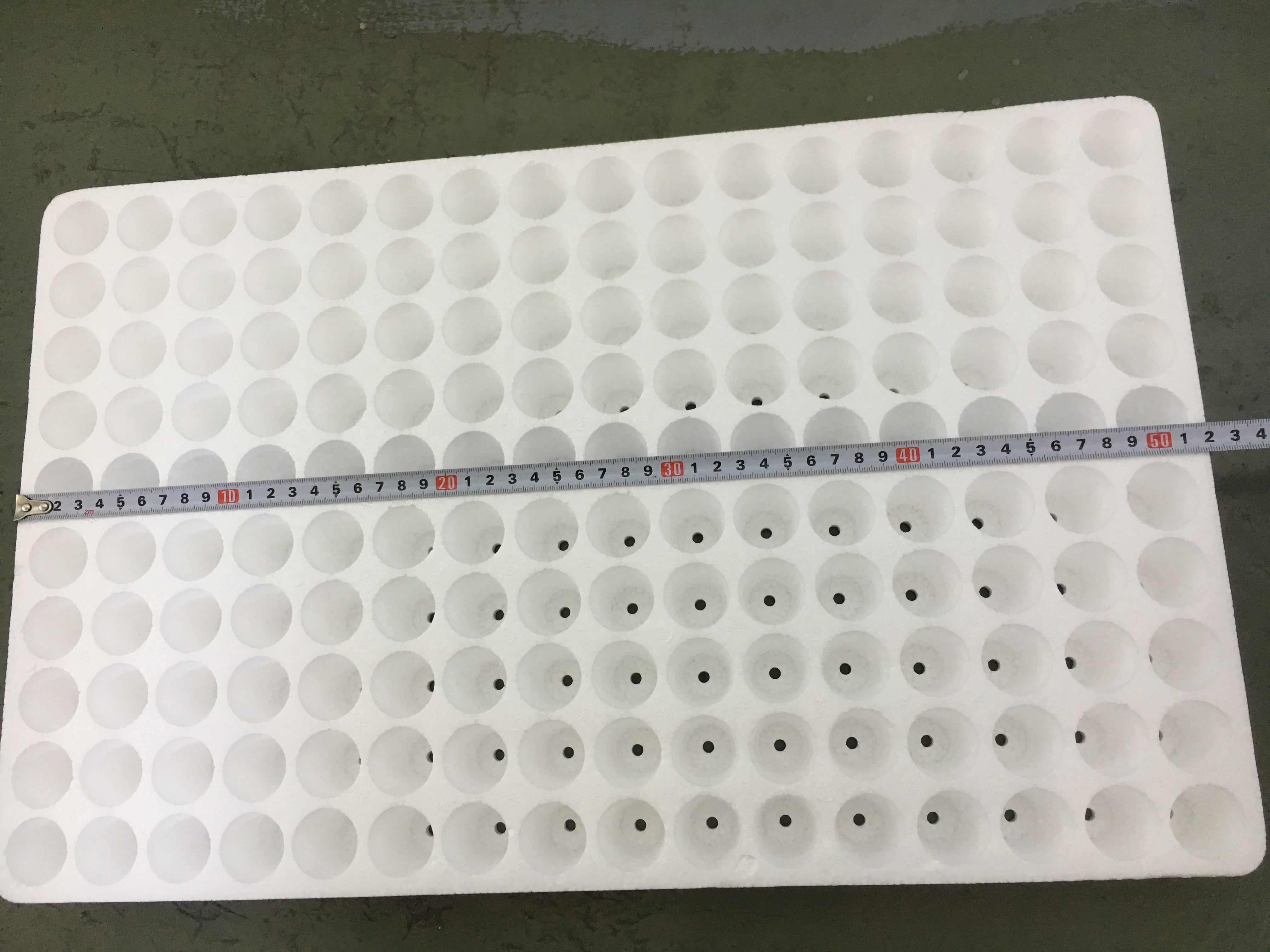 White Rectangle 160 Cavity Plastic Nursery Tray EPS Foam Seed Starter Trays