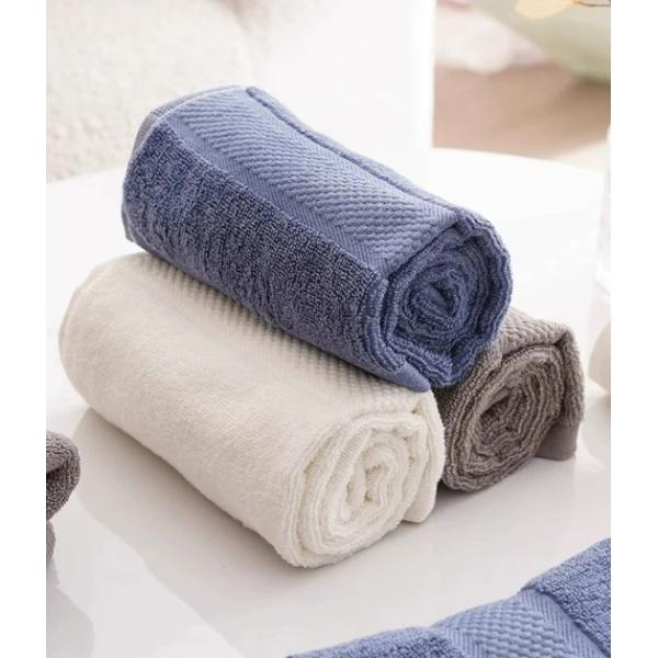 Custom White Bath Towel Set 70*140cm 100% Cotton Hotel Towel for Luxury Home Bathroom
