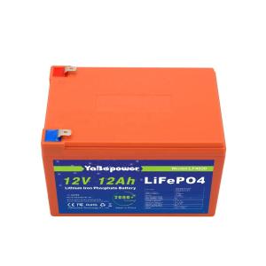 China 12.8v 12v 12ah Lifepo4 Battery Rechargeable Discharge Current 6A wholesale