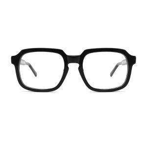 China Men'S Acetate Frame Glasses Retro Square Patterned Temples 52mm wholesale