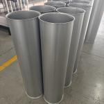 80mm - 300mm Dust Collection Pipe Galvanized Tube Flanged End Straight Round