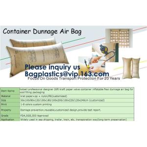 Inflatable Void Fill Air Cushion, Pillow Dunnage Airbags, Shipping Container