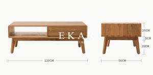 China Rectangle Solid Wood Oak Nordic Design Contemporary Coffee Tea Table wholesale