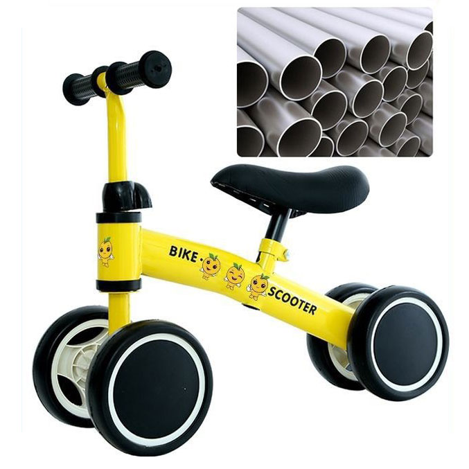 Metal Balance Bike Non Pedal Bicycle for Children's Stroller Handcart Push Age 0-3M