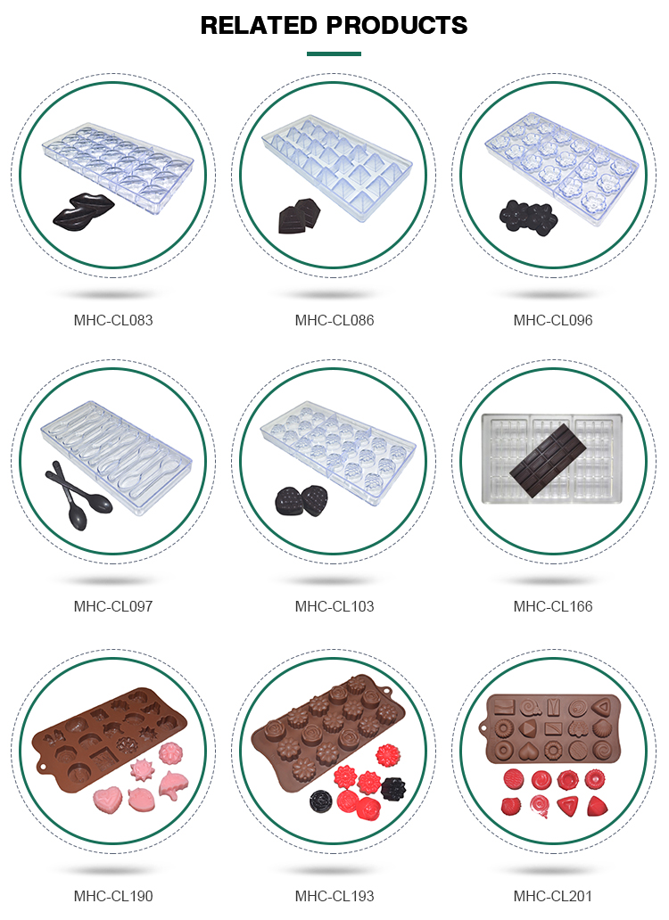 ODM Heart Shape Custom Chocolate Molds Silicone Food Grade Sustainable