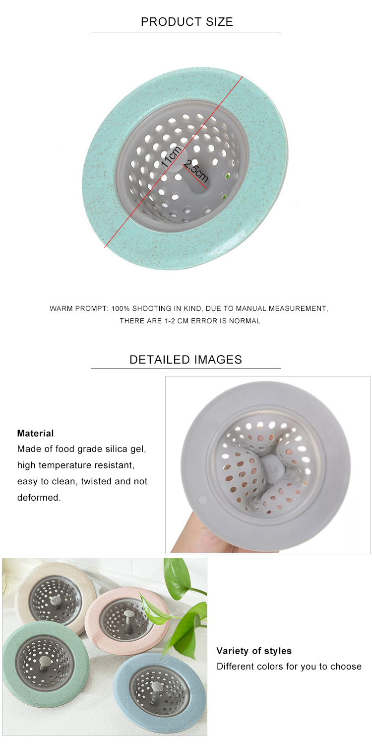 Diameter 11cm Silicone Sink Stopper With Irregular Flowing Edge