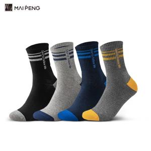 China Fashion Men's Cotton Crew Socks Custom Ribbed Sports Socks wholesale