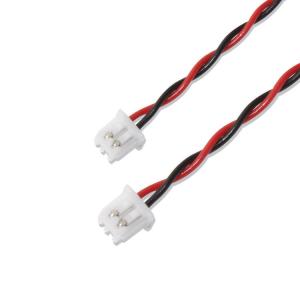 China RY Brand JST Wire Harness XHP-2 Connector Cable 22AWG UL1007 Black Red 2P Glue Cable wholesale