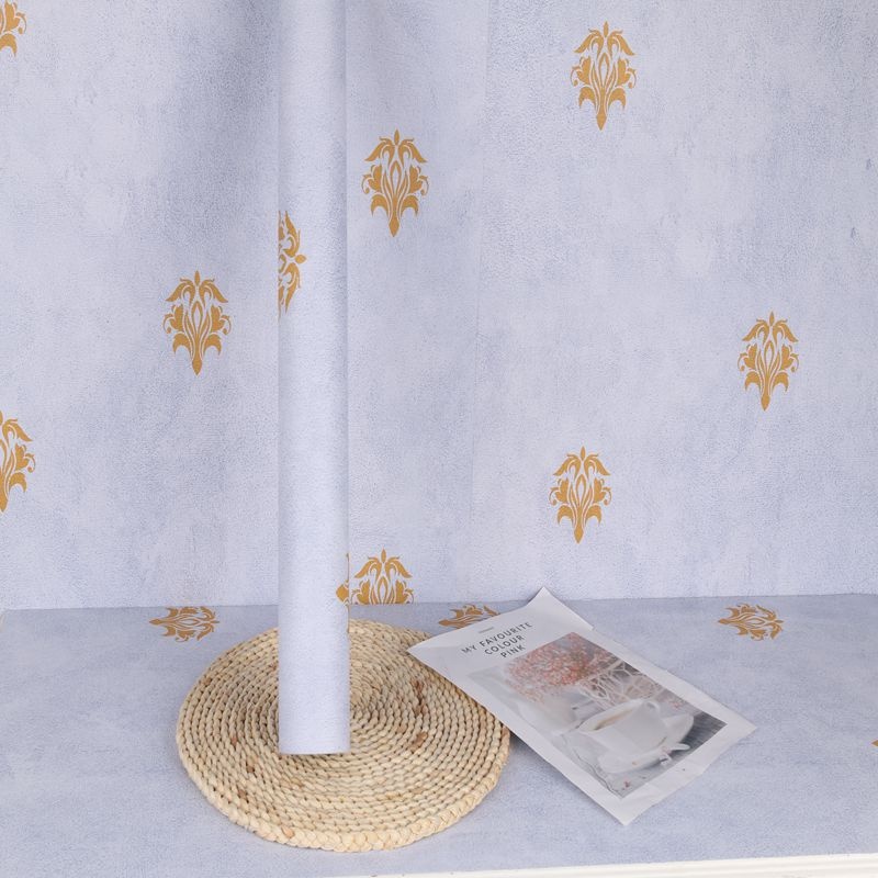 Textured Embossed Floral Self Stick Wallpaper 10m Vintage Floral Self Adhesive Wallpaper