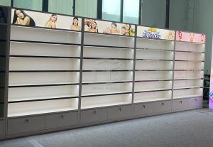 China MDF Skincare Shop Cosmetics Display Showcaes Brushed Spay Painted wholesale