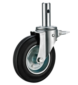 rubber scaffold caster with stem 0