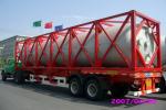 High Strength Stainless Steel 40ft ISO Liquid Tank Container For Chemical