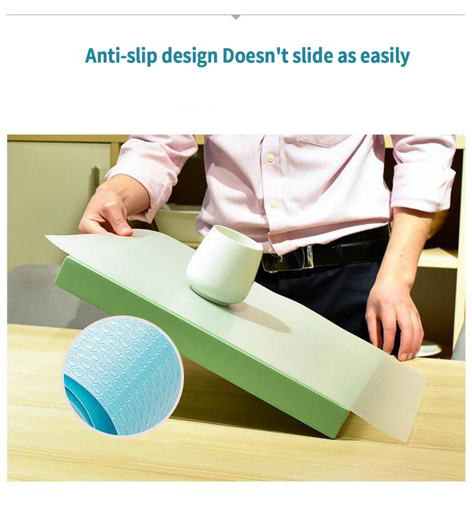 Contemporary Flat Dots Reusable Shelf Liner for Cabinet Mat and Drawer Anti-slip Design
