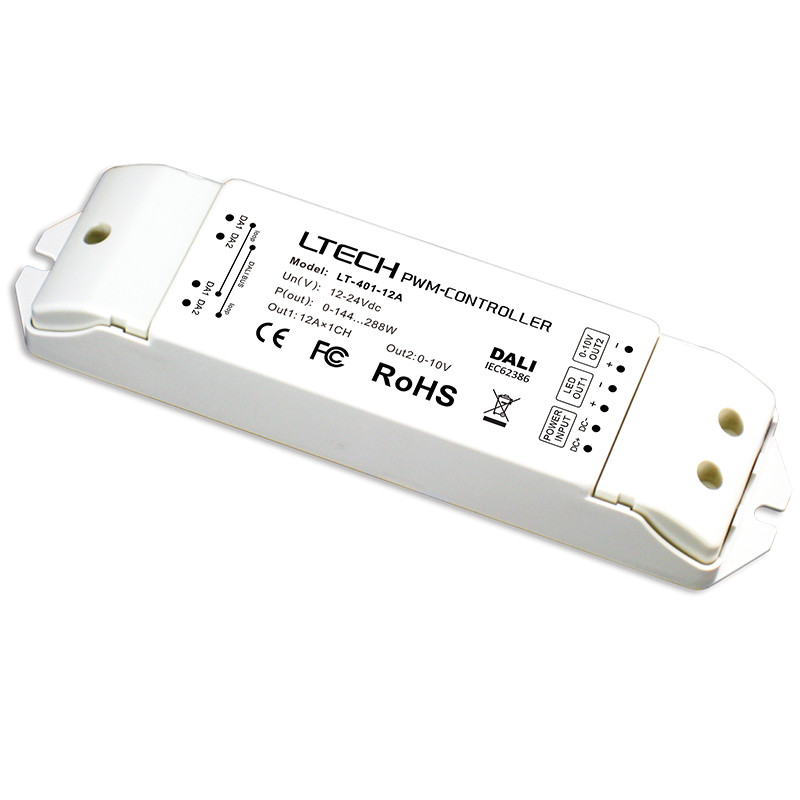 CV DALI Dimming Driver,12-24V 12A*1CH Constant Voltage Dali Low Voltage Driver