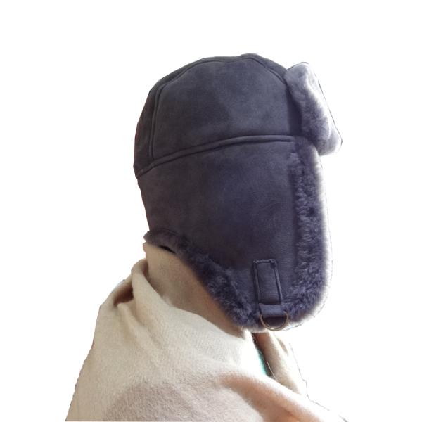 Keep Warm Australian Shearling Womens Hat Gloves Scarf Set Sheepskin Double Face
