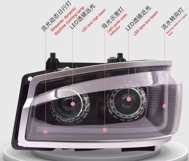 Customize Your HOWO 380 Truck's Lighting with LED Dual Lens Headlight Assembly