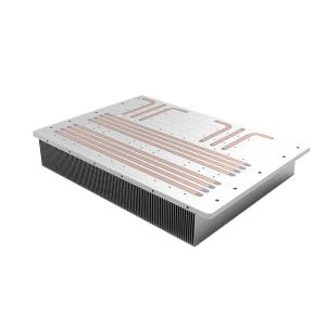China Customized Aluminum Heatpipe Water Cooling Block Heatsink 4 Heat Pipe wholesale