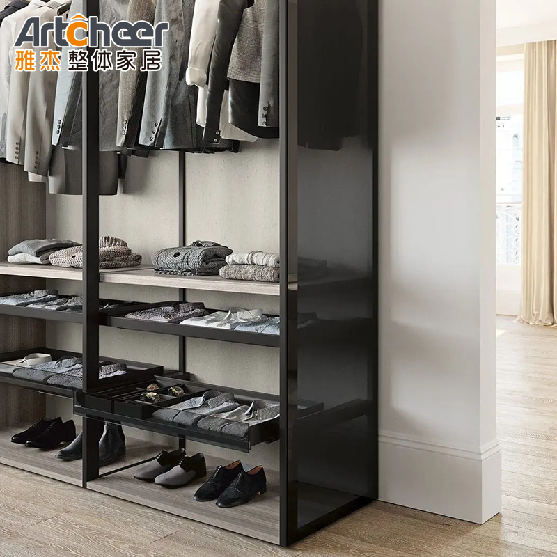 Customized Walk in Wardrobes in Complete Set for Luxury Bedroom Resorts Furniture