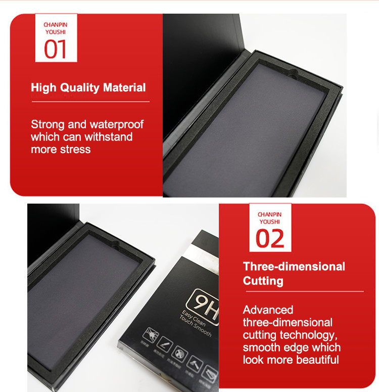 Pantone Paper Cardboard Screen Protector Packaging For Electronic Products