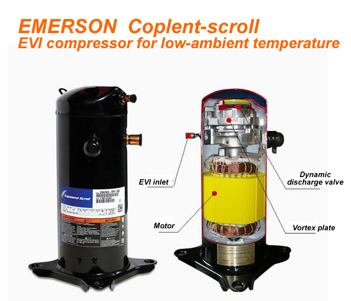 Reliable Low Ambient Temperature Heat Pump , Inverter Air Source Heat Pump