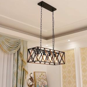 China Vintage Chandeliers Iron Retro Kitchen Lamp E27 Edison Bulbs Stairs Store industrial chandelier(WH-VP-73) wholesale