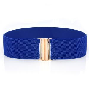 China Blue Clasp Elastic Cinch Belt Garment Womens Fancy Dress Belts wholesale