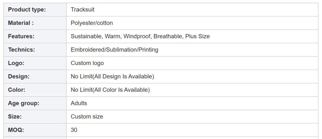 Tracksuits for Men Custom Women Tracksuits Unisex Sweatsuits
