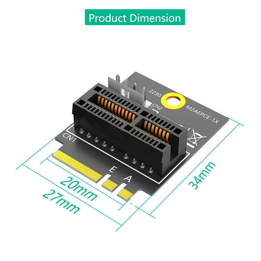 New Version Mini Nvme M.2 NGFF Key A/A+E/E To PCI-E 1X Adapter
