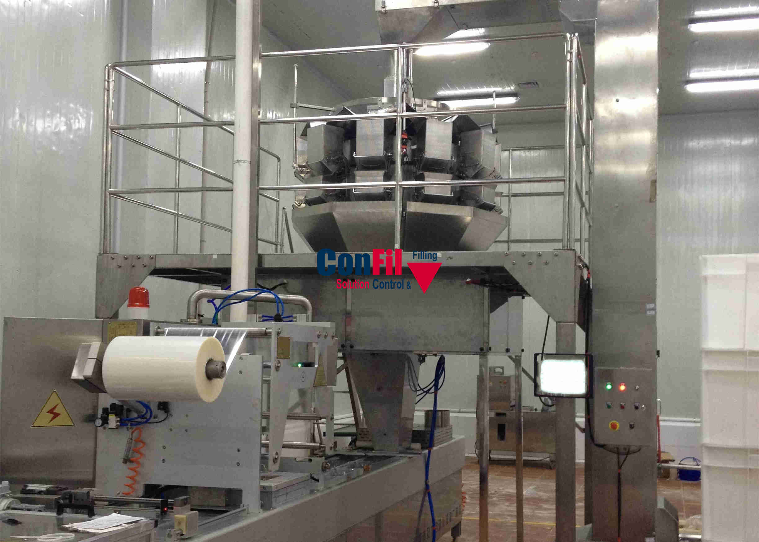Multihead Weigher Packing Machine for Hash Brown Frozen Food Packing Line ROMA Thermoforming Packaging