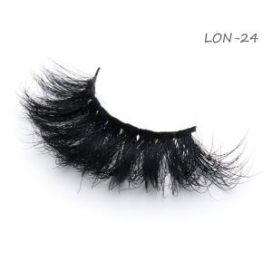 China Full Strip Cruelty Free Eyelashes , Fluffy 18mm Mink Lashes wholesale