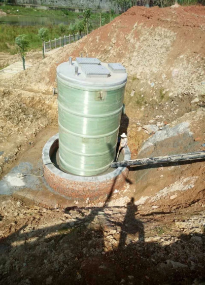 Convenient Lift Station Pump Drainage Pumping Station Fiberglass Material