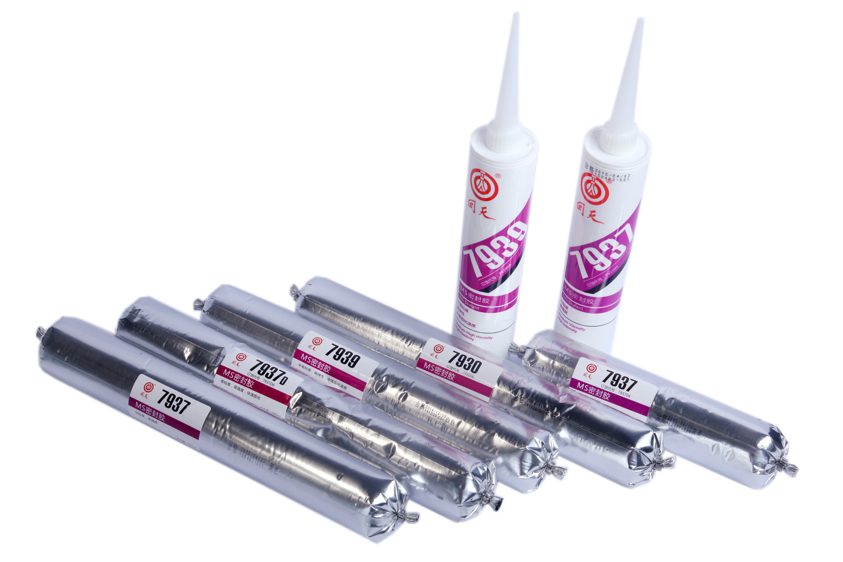 Black modified silicone MS Sealant Adhesive 7930 used for trucks and buses joint sealing